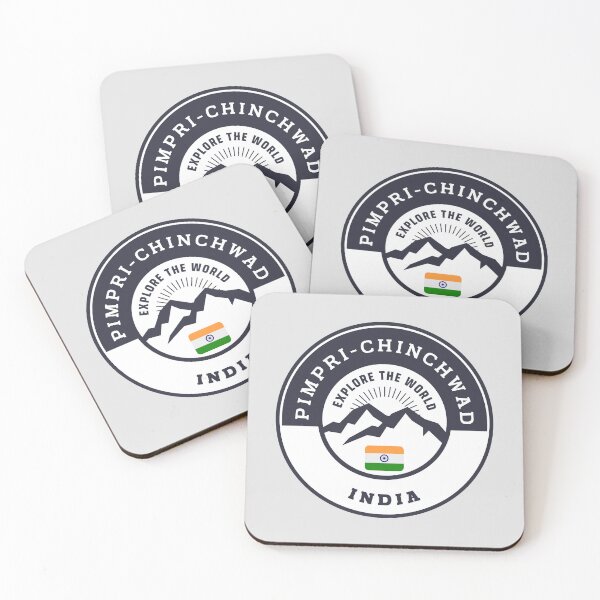 Item preview, Pimpri-Chinchwad India | Black and White Travel Crest designed and sold by World Designs.