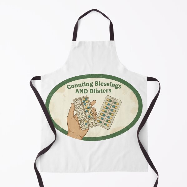 Item preview, Counting Blessings and Blisters - Funny Hiking Pills Medication Humor Gift designed and sold by Greemo03.