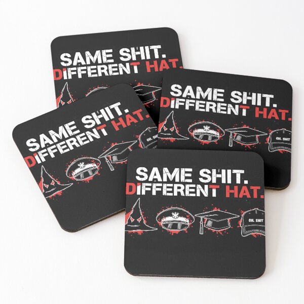 Item preview, different hats satire illustration designed and sold by BazStudiodesign.