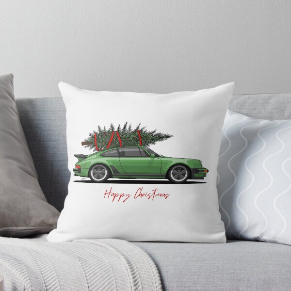 Item preview, Happy Christmas Green 911 turbo Illustration designed and sold by blackdogshop.