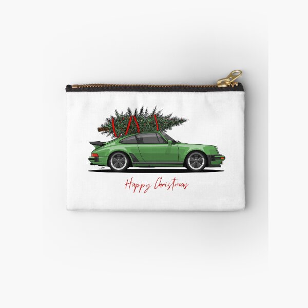 Item preview, Happy Christmas Green 911 turbo Illustration designed and sold by blackdogshop.