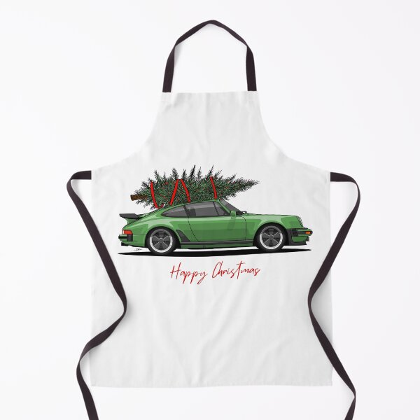 Item preview, Happy Christmas Green 911 turbo Illustration designed and sold by blackdogshop.