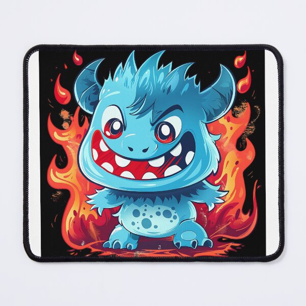 Item preview, BLUE MONSTER ON FIRE designed and sold by mercadoretro.