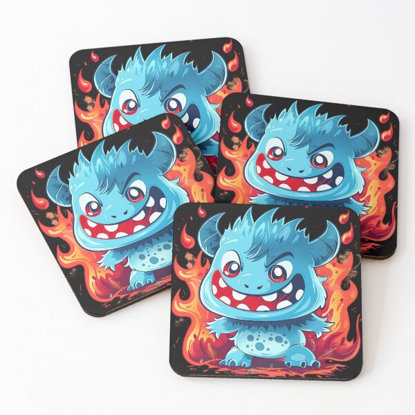 Item preview, BLUE MONSTER ON FIRE designed and sold by mercadoretro.