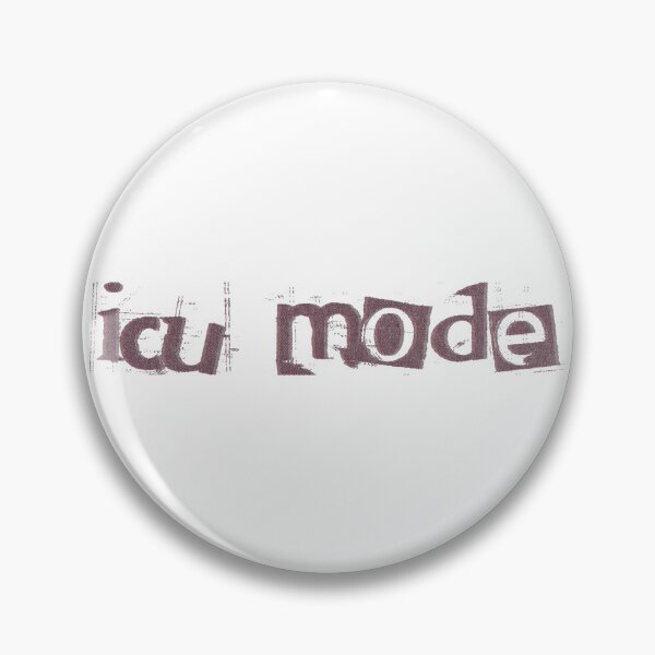 Item preview, ICU Mode Distressed Typography Design designed and sold by KatBeeTee.