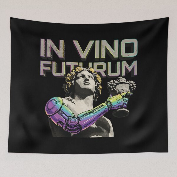 Item preview, IN VINO FUTURUM: Cyberpunk Dionysus Statue designed and sold by Virtualstars.