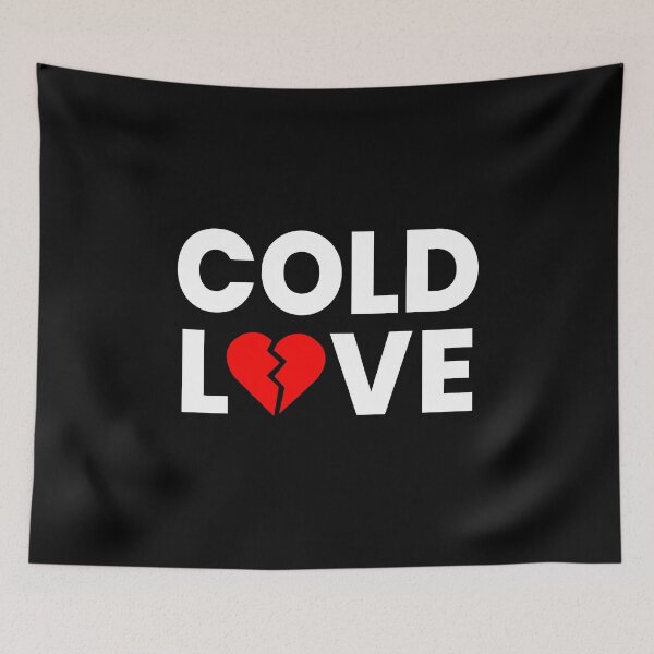 Item preview, Cold Love Broken Heart Minimalist Typography Design designed and sold by Kewessthetic.