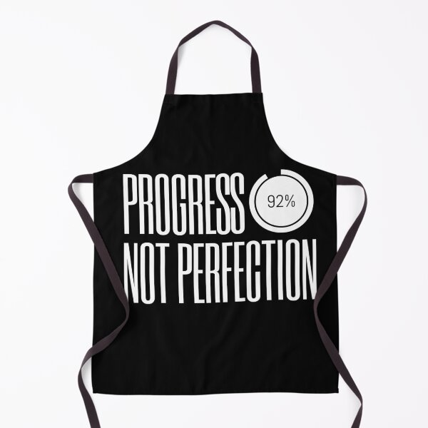 Item preview, Progress Not Perfection (92%) — Bold Minimalist Typography designed and sold by VizoArt-Studio.