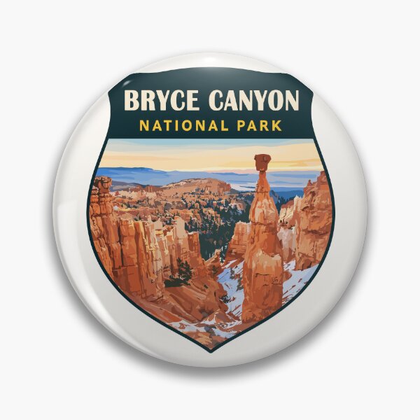 Item preview, Bryce Canyon National Park Utah Retro Badge designed and sold by Gideon Emmerich.