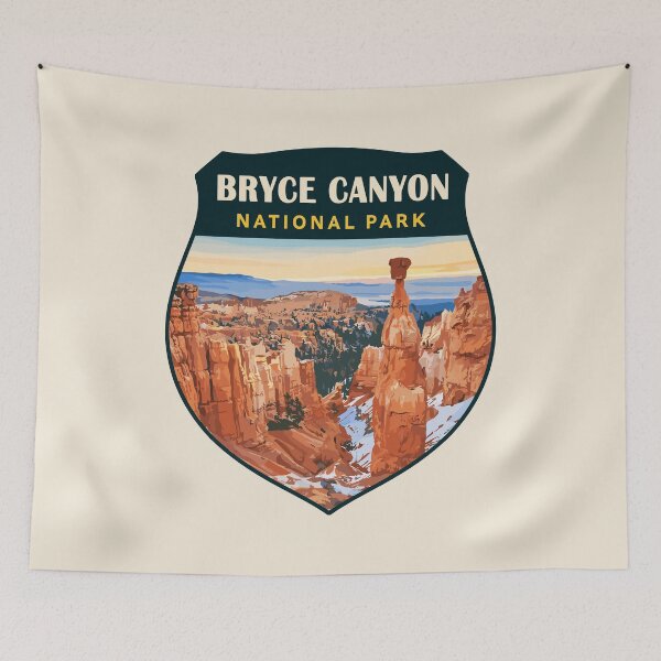 Item preview, Bryce Canyon National Park Utah Retro Badge designed and sold by Gideon Emmerich.