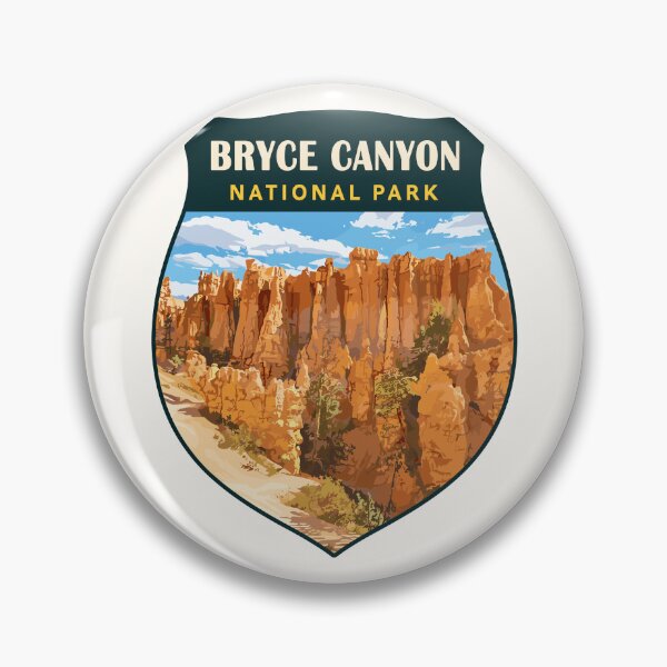 Item preview, Bryce Canyon National Park Utah Retro Badge designed and sold by Gideon Emmerich.