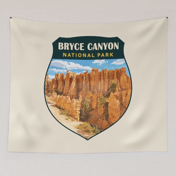 Item preview, Bryce Canyon National Park Utah Retro Badge designed and sold by Gideon Emmerich.