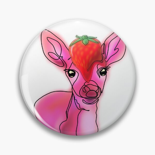 Item preview, Danielle the Deer with strawberry Hat – animalzinhats designed and sold by Ashley’sAnimalz.
