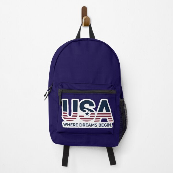 Item preview, USA – Where Legends Begin | Patriotic Inspirational Quote designed and sold by TextMood.