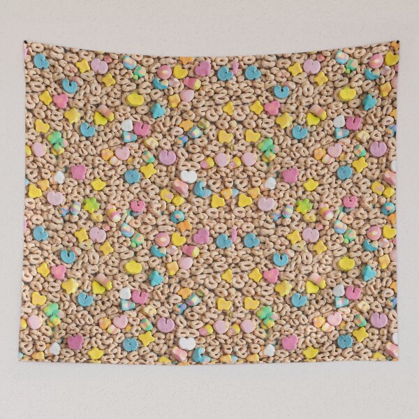 Item preview, Colorful Lucky Charms pattern of cereal very cool designed and sold by PIXEL POP DESIGNS - Beyond the Norm!.