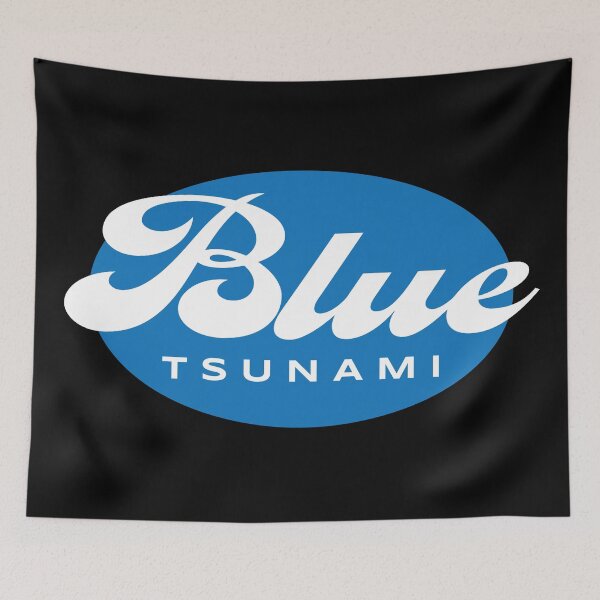 Item preview, BLUE TSUNAMI designed and sold by BANDOFSCRIBBLE Hollywood.