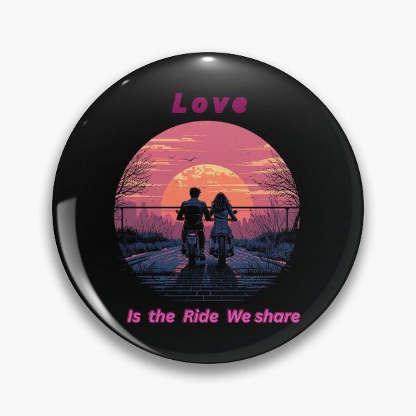 Item preview, “Love Is the Ride We Share”- Valentine’s Motorcyclist graphic  designed and sold by YourTrendyTees.
