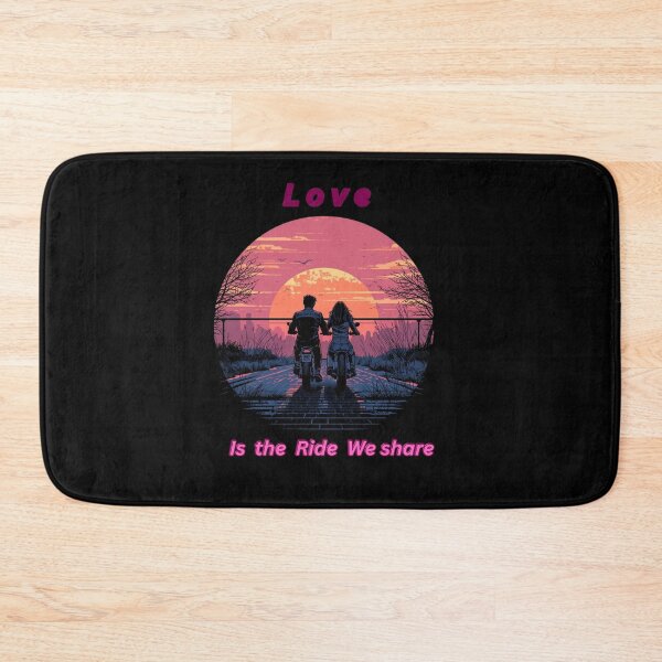 Item preview, “Love Is the Ride We Share”- Valentine’s Motorcyclist graphic  designed and sold by YourTrendyTees.