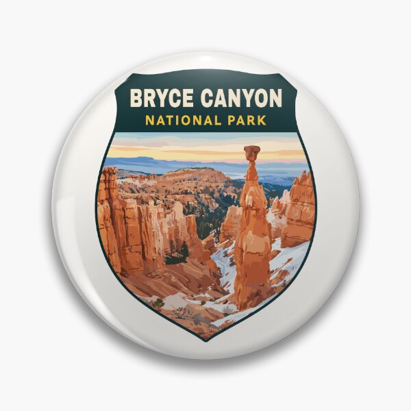 Item preview, Bryce Canyon National Park Utah Retro Badge designed and sold by Gideon Emmerich.