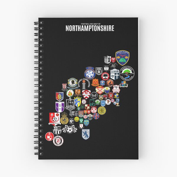Item preview, Mens Footballing Map of Northamptonshire designed and sold by Footy-Maps.