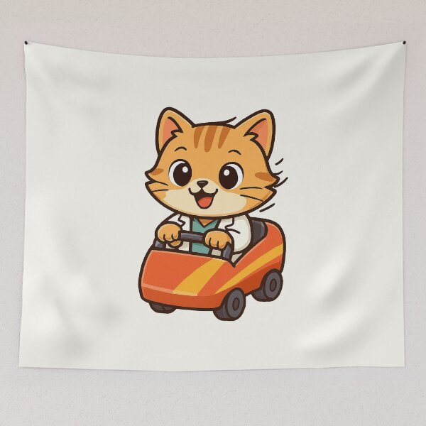 Item preview, Cute Roller Coaster Cat designed and sold by HoopeStylee.