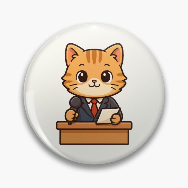 Item preview, Cute News Reporter Cat designed and sold by HoopeStylee.