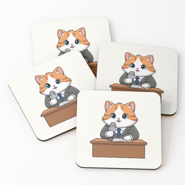 Item preview, Cat News Anchor designed and sold by HoopeStylee.
