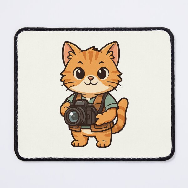Item preview, Cute Photographer Cat designed and sold by HoopeStylee.