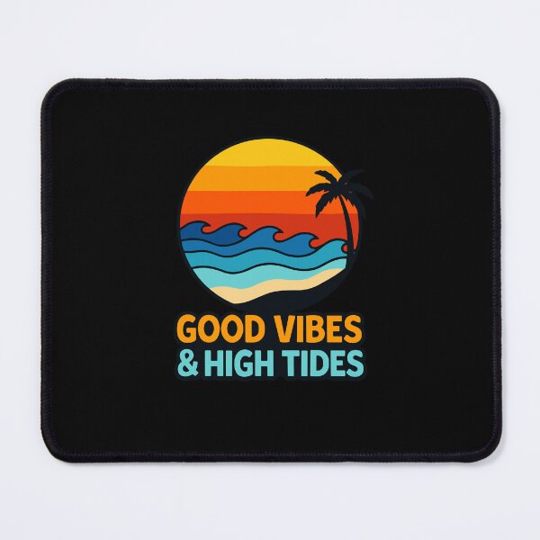 Item preview, Good Vibes & High Tides Retro Beach Sunset designed and sold by American Spirit.
