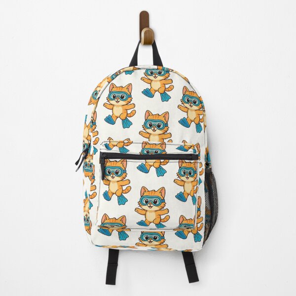 Item preview, Swimming Cat Illustration designed and sold by HoopeStylee.