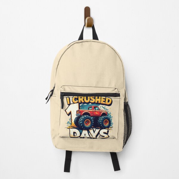 Item preview, I Crushed 100 Days – Monster Truck Motivation designed and sold by PriyaMagic.