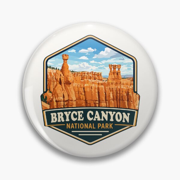 Item preview, Bryce Canyon National Park Utah Retro Badge designed and sold by Gideon Emmerich.
