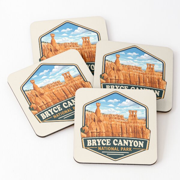 Item preview, Bryce Canyon National Park Utah Retro Badge designed and sold by Gideon Emmerich.