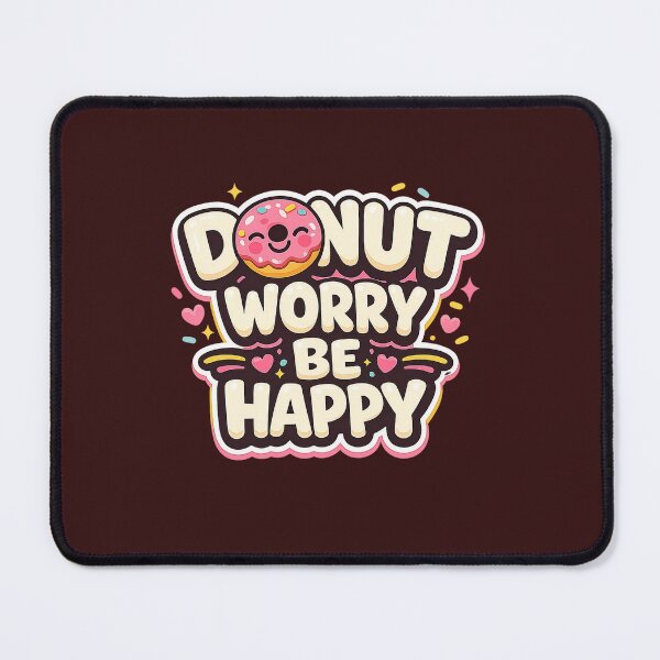 Item preview, Cute Donuts Illustration – Donut Worry Be Happy designed and sold by Irysek.