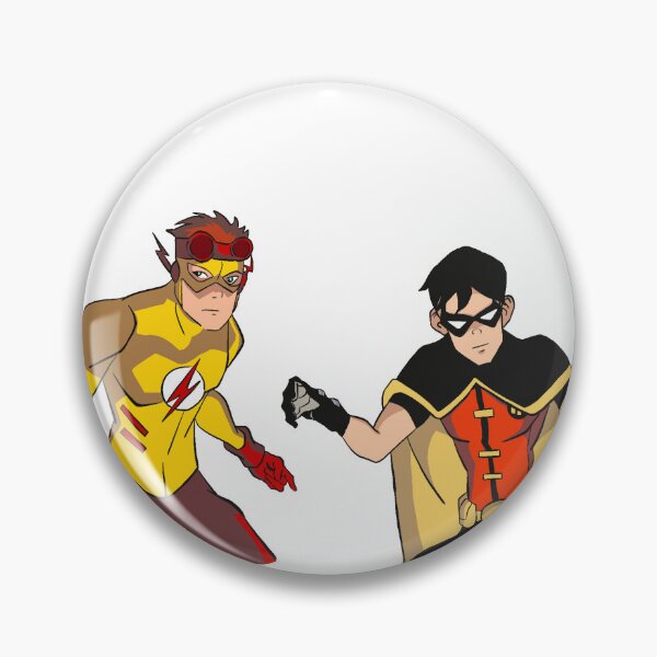 Item preview, Young Justice Robin and Kid Flash designed and sold by Giraffes On Other Planets.