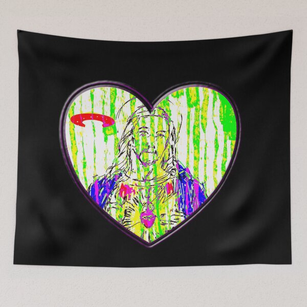 Item preview, Jesus Heart UFO Pop Art – Surreal Cosmic Sacred Design designed and sold by Brooklyn Hearty.