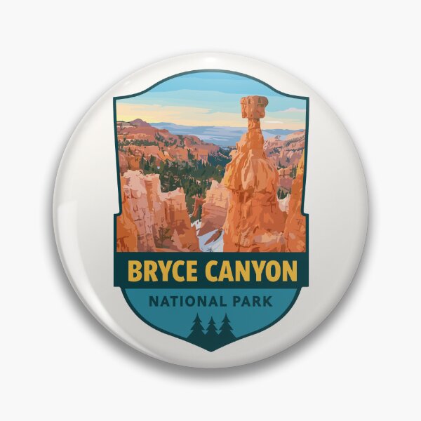 Item preview, Bryce Canyon National Park Utah Retro Badge designed and sold by Gideon Emmerich.