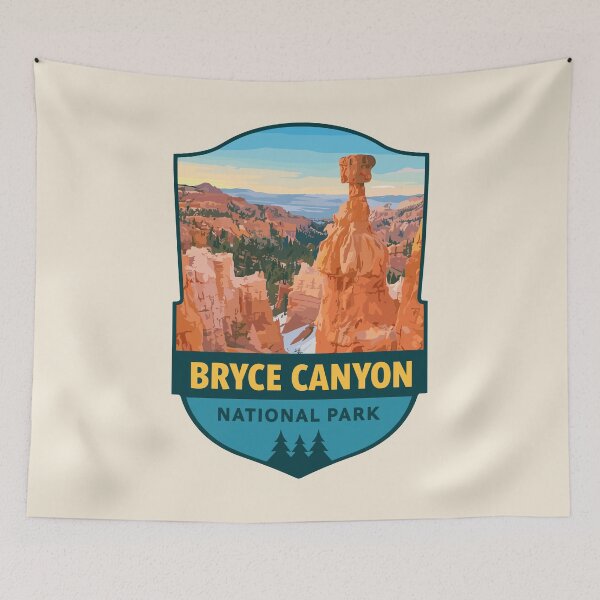 Item preview, Bryce Canyon National Park Utah Retro Badge designed and sold by Gideon Emmerich.
