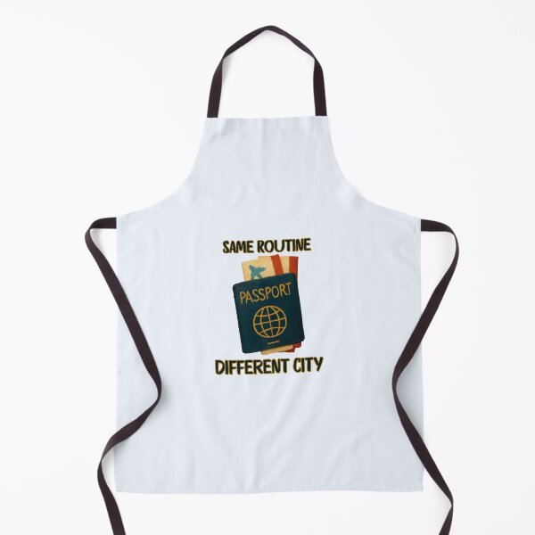 Item preview, Same Routine Different City Travel Quote designed and sold by Inkworksbyshery.