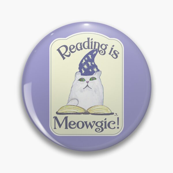 Item preview,  Magical Reading Cat Cartoon Art Design designed and sold by mytshirtfort.