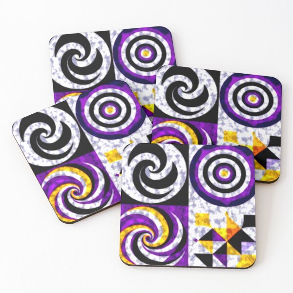 Item preview, optical drift turbulent colorful geometric abstract design designed and sold by SmashingDeals.
