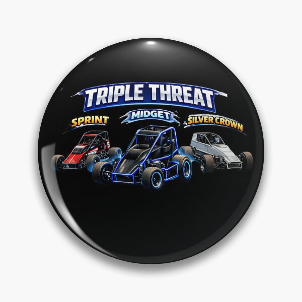 Item preview, Triple amenaza: Sprint, Silver Crown y Midget Cars designed and sold by MACodDesigns.