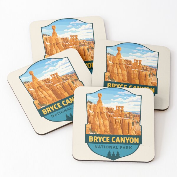 Item preview, Bryce Canyon National Park Utah Retro Badge designed and sold by Gideon Emmerich.