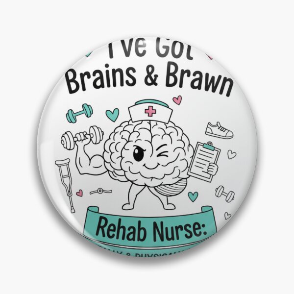 Item preview, Brains and Brawn designed and sold by SassyScrubStudios.