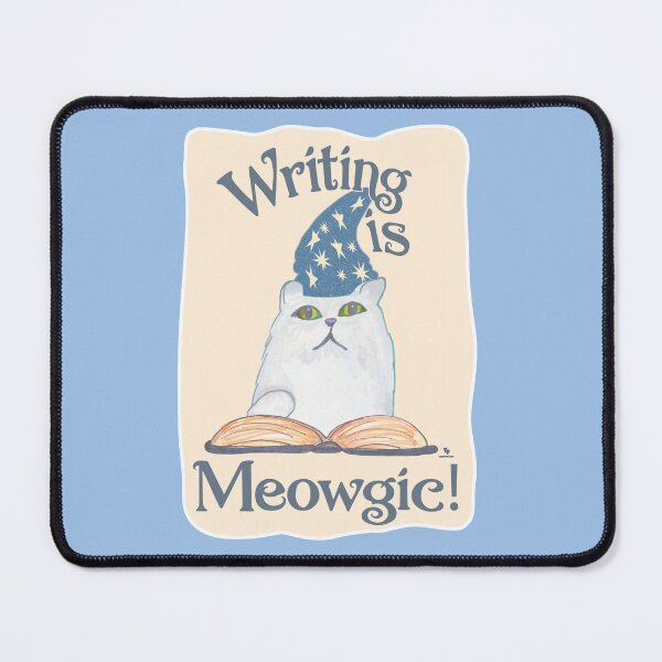 Item preview, Cute Magic Writing Cat Cartoon Art Design T-Shirt designed and sold by mytshirtfort.