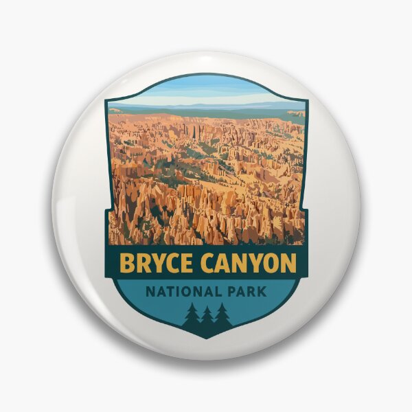 Item preview, Bryce Canyon National Park Utah Retro Badge designed and sold by Gideon Emmerich.