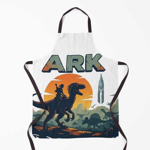 Item preview, Ark Survival: Raptor Rider & Obelisk Sunset - Gamer Dinosaur Art designed and sold by Tamer ⭐⭐⭐⭐⭐.