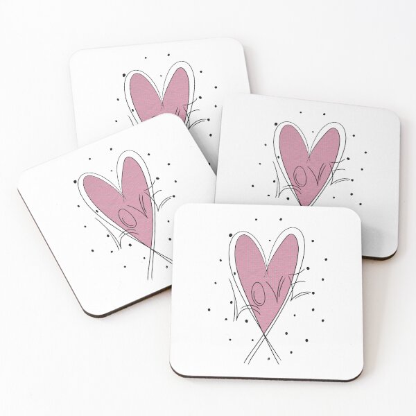 Item preview, Love Heart Valentine – Minimalist Love Typography Art designed and sold by SimoesArtistry.
