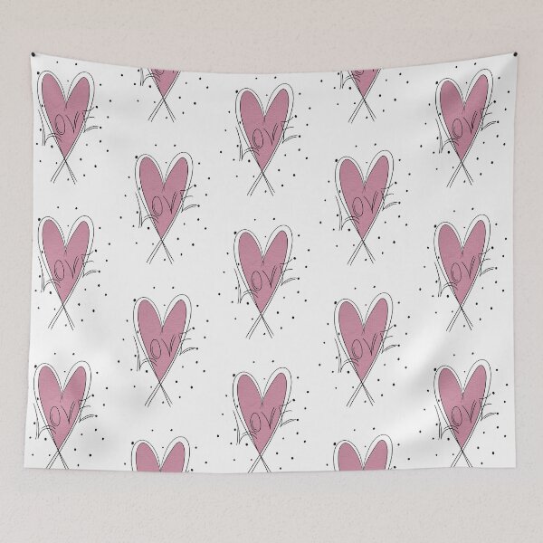 Item preview, Love Heart Valentine – Minimalist Love Typography Art designed and sold by SimoesArtistry.