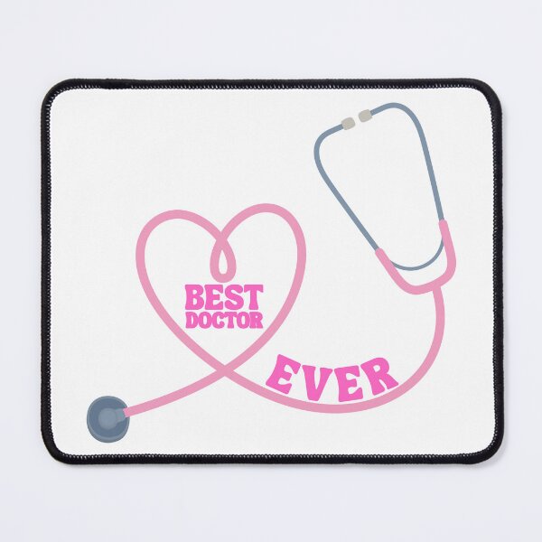 Item preview, Best Doctor Ever - Cute Pink Typography Medical Professional Gift designed and sold by Sparkledust Creations.
